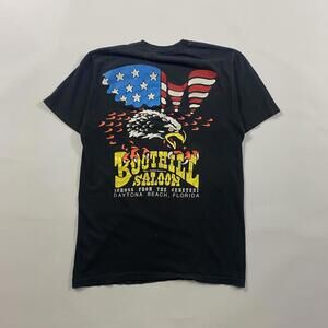 Vintage 90s Boothill Salon Eagle Salon Biker Tee